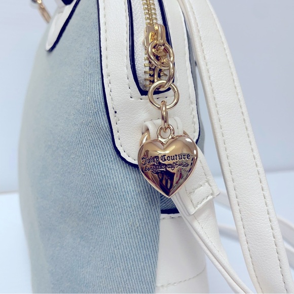 NWT Juicy Couture Denim Heritage Satchel - Picture 6 of 10